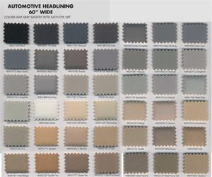 Automotive headliners