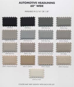 Automotive headliners